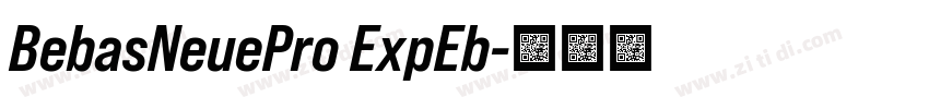 BebasNeuePro ExpEb字体转换